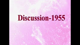 Discussion 1955