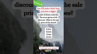 Can you Solve this riddle! Only geniuses get this right! #shorts #math #riddlemathworld