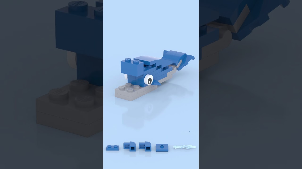 LEGO Little Blue Whale 🐳💙 The Cutest Ocean Giant! 🌊✨ 