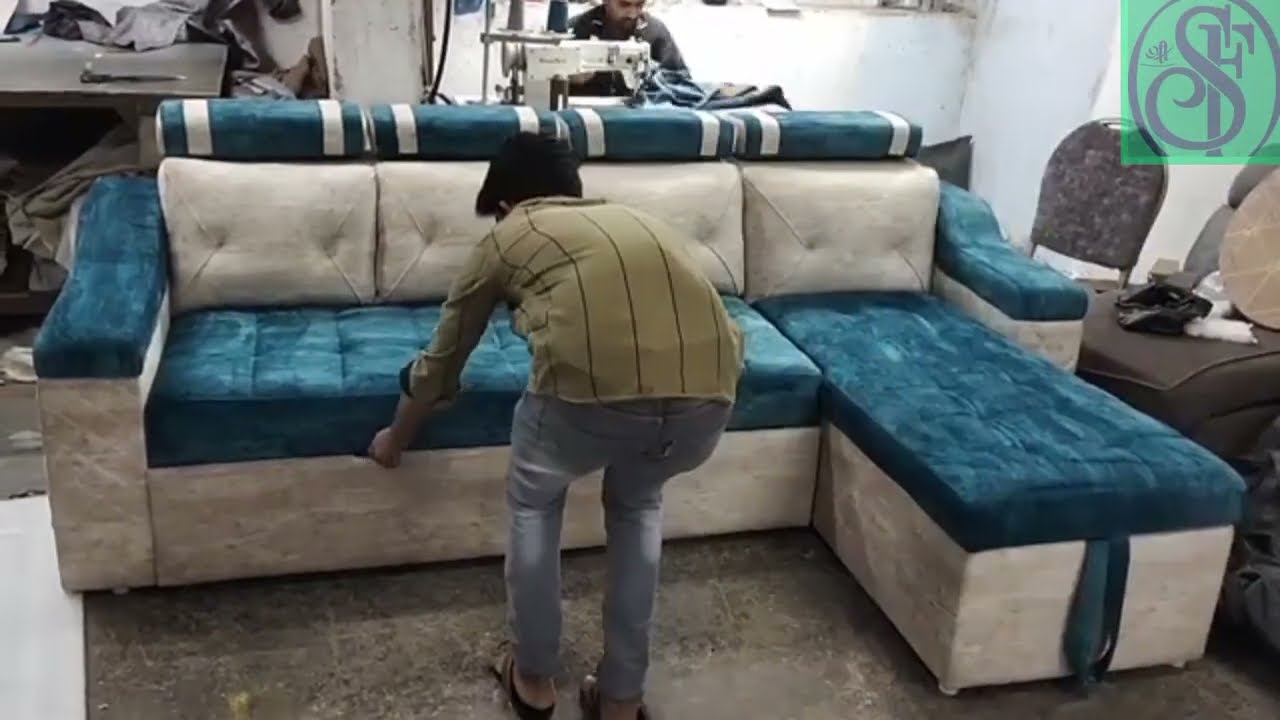 corner sofa cum bed reasonable price shree sai furniture YouTube