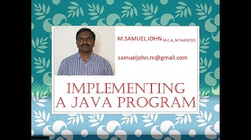Writing First Program in Java