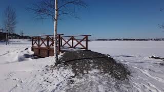 ❄️ Walking on a Frozen Lake | Nature ASMR | Nature Sounds, Walking Sounds, No Talking