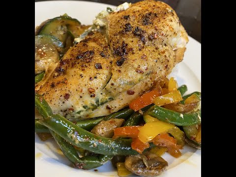How To Make Cream Cheese, Roasted Red Pepper & Spinach Stuffed Chicken Breast