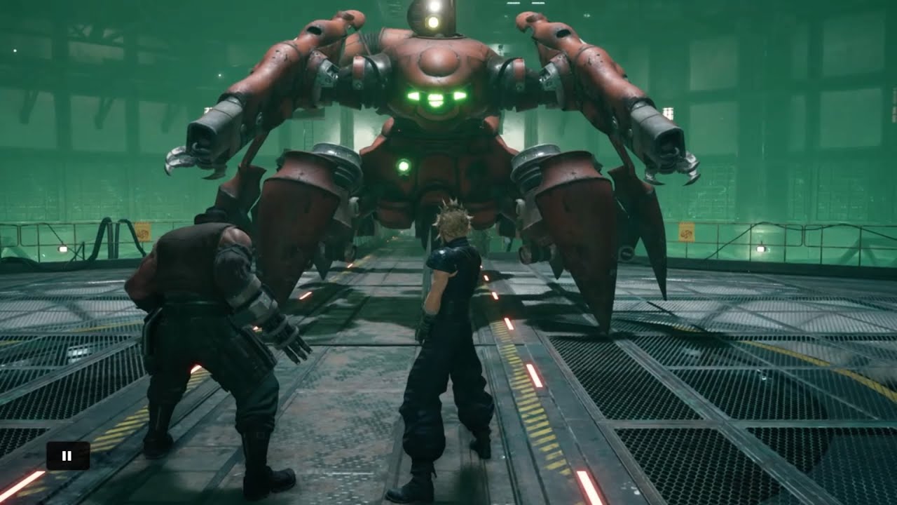 FINAL FANTASY VII REMAKE Scorpion Sentinel Boss Fight YouTube