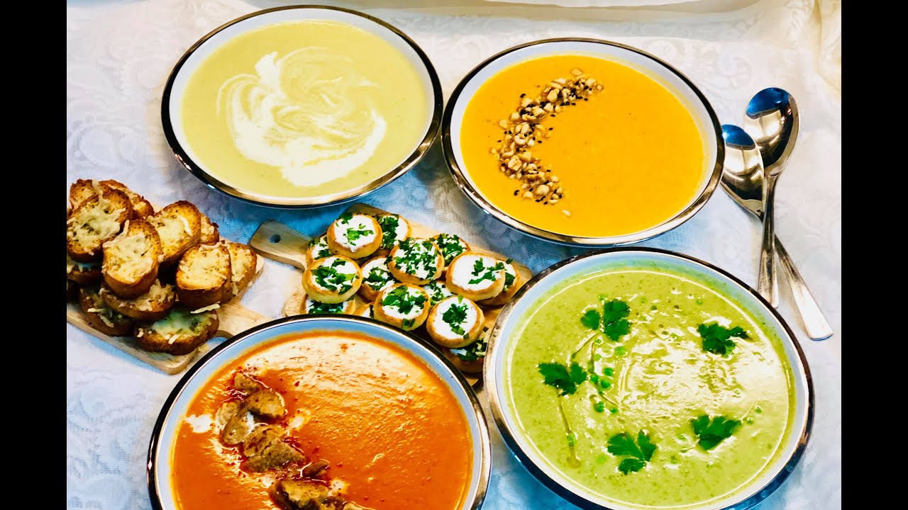 جديد وحصري 4 اشكال من الشوربات الصحية الي غادي تنفع وليداتك في هاد البردsoupe varié pour l'hiver