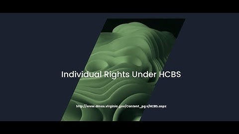 HCBS Training (Home & Community-Based Services) #adifferentworld