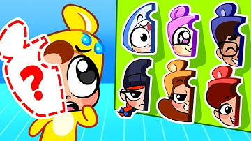 Body Puzzle Game Challenge 🧩 Where Is My Body? 👶 Funny Cartoons for Kids & Nursery Rhymes