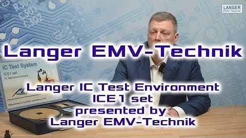 Langer IC Test Environment ICE1 set presented by Langer EMV Technik
