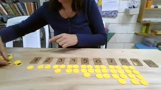 Pares e impares con fichas y numerales Montessori Pares e impares con fichas y numerales Montessori