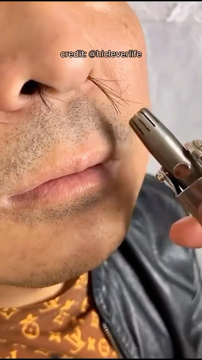 If your nose hair is too long, don't pluck it‼️😱