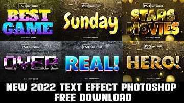New 2022 Text Effect Photoshop File  Download