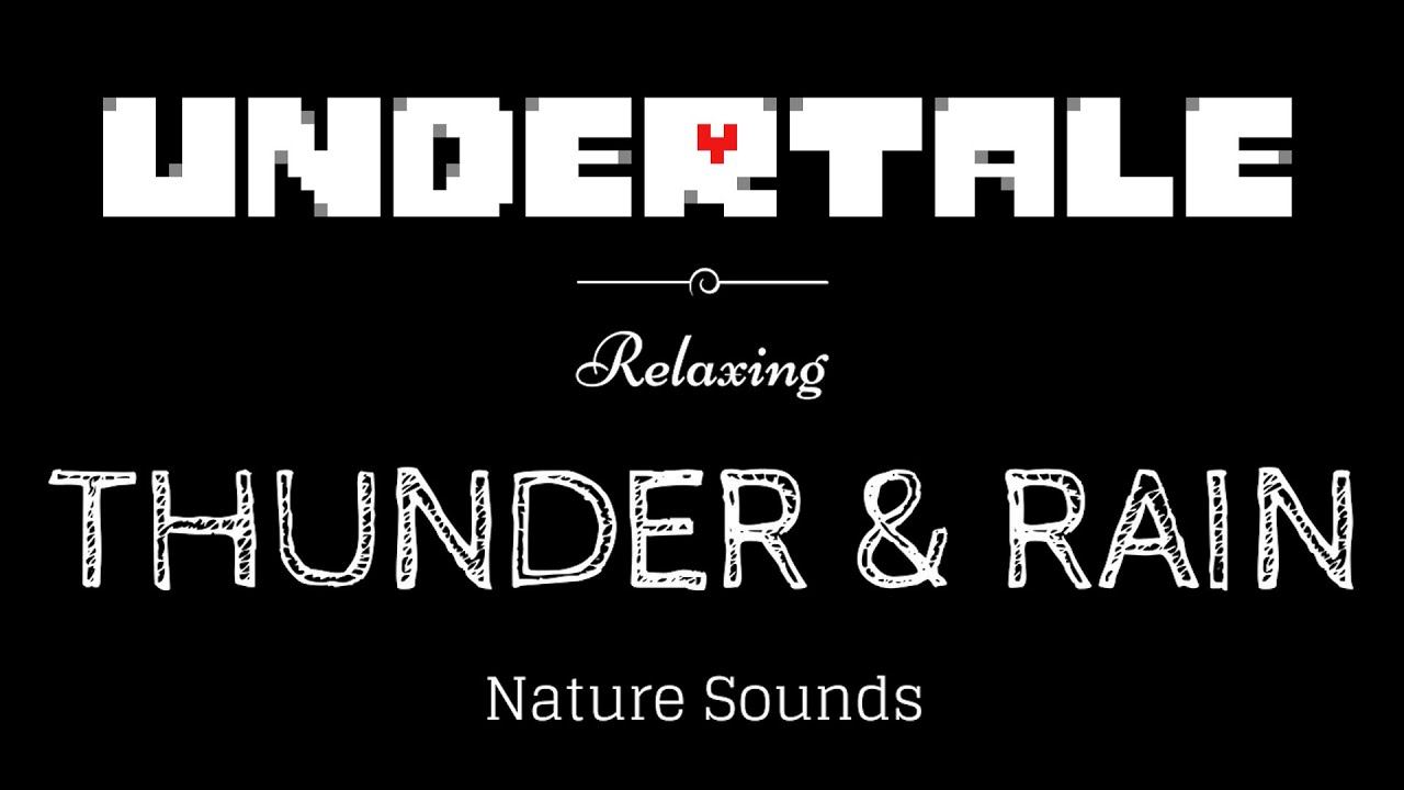 ♪ UNDERTALE | 10 Hours of Relaxing Music with Soft Rain ♪ (Undertale black screen)