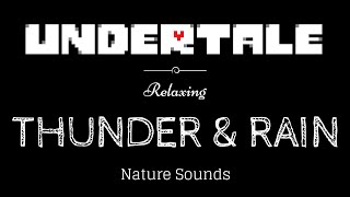 ♪ UNDERTALE | 10 Hours of Relaxing Music with Soft Rain ♪ (Undertale black screen) screenshot 5
