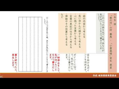 小6 国語 春の河 他 Youtube 小6 国語 春の河 他 Youtube