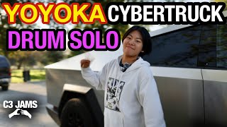 Meet the FIRST Pro Drummer To Play On A Cybertruck at C3 Jams  Yoyoka