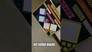 DIY SCORE BOARD #diy