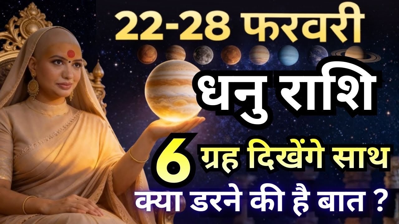 धनु 22-28 फरवरी राशिफल 2026 | फरवरी राशिफल | धनु राशिफल | Dhanu rashifal | February 