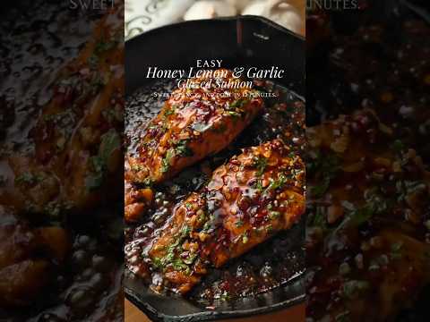 easy honey lemon garlic glazed salmon