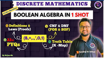 Boolean Algebra 1 Shot | Algebraic Structure | Discrete Mathematics