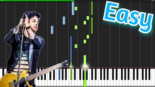 Green Day - When It's Time - EASY Piano Tutorial!