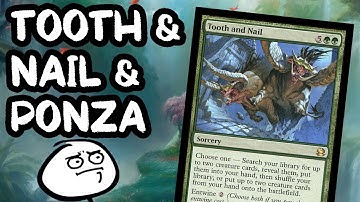 🌳 TOOTH & NAIL & PONZA 🌳 Land Destruction Ramp 【 MTG Modern Gameplay 】