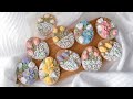 🌸EASTER FLOWER COOKIES~Satisfying Cookie Decorating | Royal Icing Flowers Piping