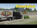 Truck simulator Big rigs: fazendo entrega gameplay 