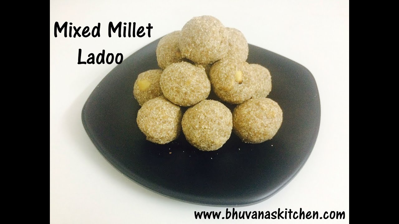 Mixed millet ladoo Diwali recipes Millet recipes Sweets without