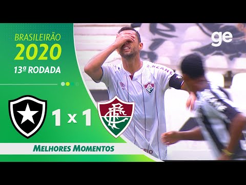 BOTAFOGO 1 X 1 FLUMINENSE | MELHORES MOMENTOS | 13ª RODADA BRASILEIRÃO 2020 | ge.globo