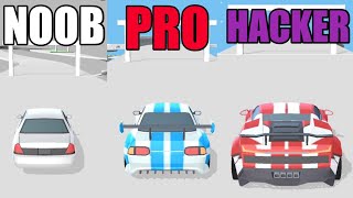 NOOB vs PRO vs HACKER in HYPER DRIFT screenshot 1