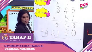 Tahap II (2022) | Mathematics (DLP) (Tahun 6): Decimal Numbers