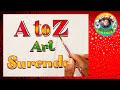 Writing drawing my drawing a to z art surendra channel name 
