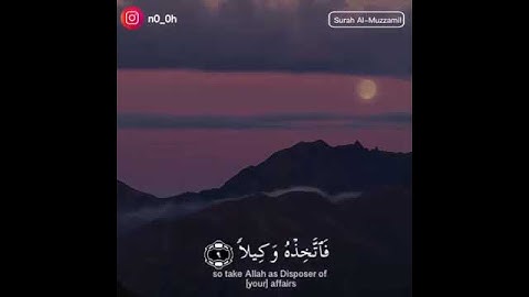 واذكر اسم ربك وتبتل إليه تبتيلا مترجم مقاطع دينية قصيرة قران كريم مع الترجمة مقاطع دينية قصيرة