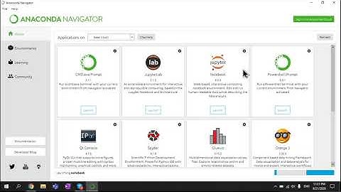 Downloading Anaconda Navigator and open Jupyter Notebook (Windows)