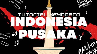 Not keyboard Indonesia Pusaka | Tutorial keyboard melody lagu Indonesia Pusaka