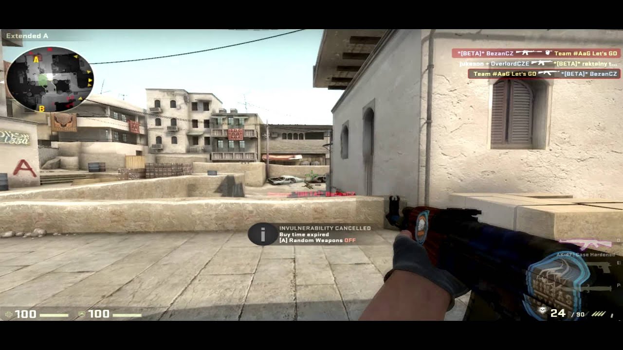 CS:GO AK-47 Case Hardened Gameplay - YouTube