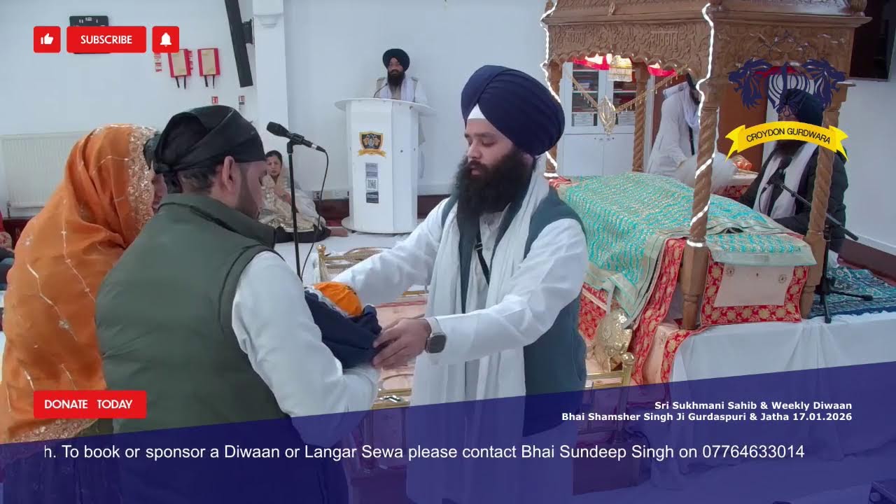 Sri Sukhmani Sahib & Weekly Diwaan 18.01.2026