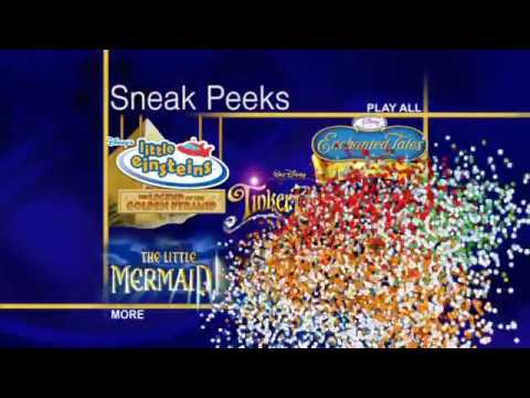 Sneak Peeks Menu from Walt Disnsy Home Entertainment DVD