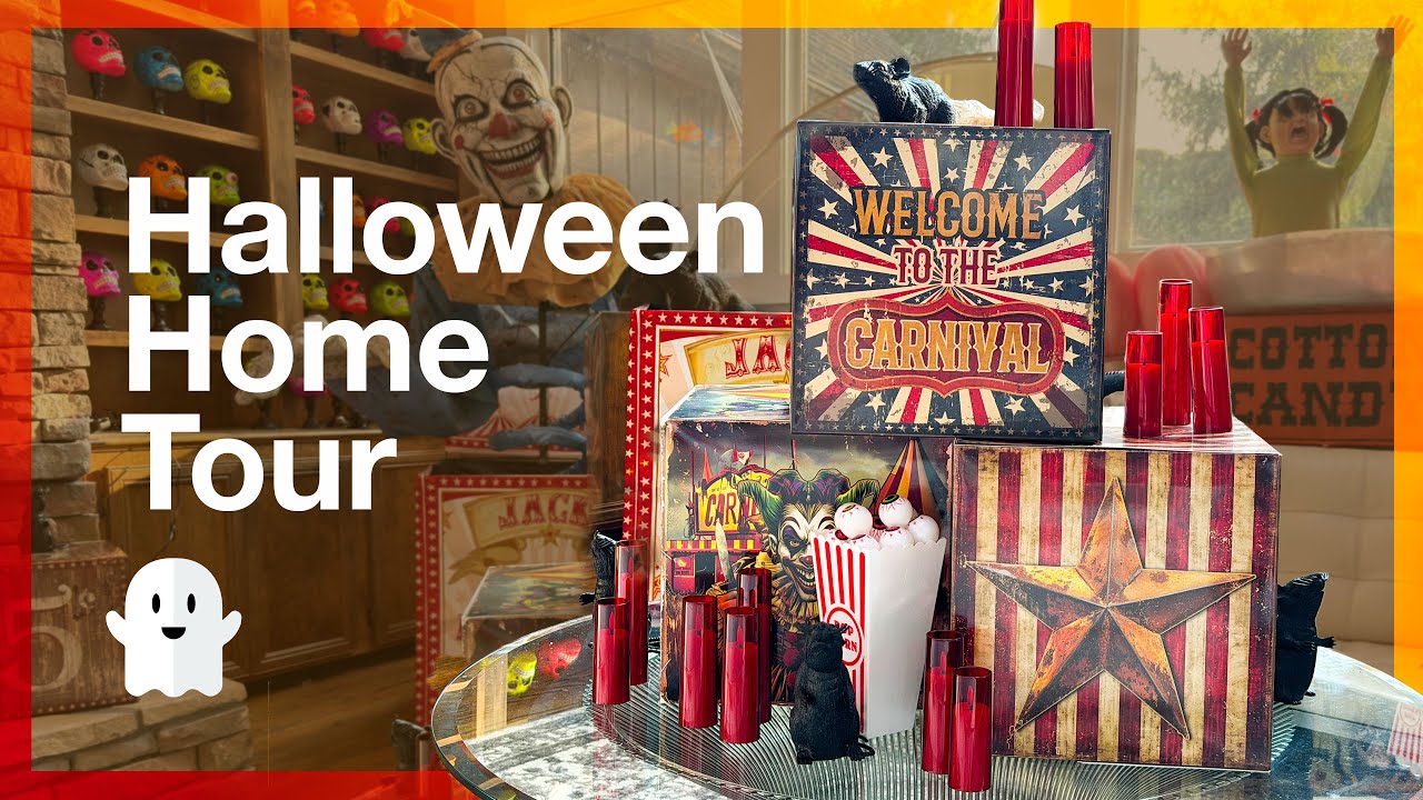 Обзор интерьера дома на Хэллоуин 2025 года — особняк Бодди Крик: Зловещий, Медуза, Демоны и Вороны