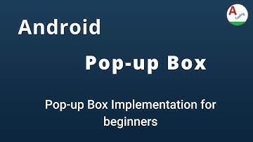 Android | How to populate pop up box in android | alert dialog | android coding