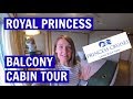 Royal Princess: Balcony Cabin Tour (2018)