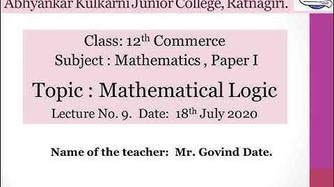 Mathematical logic lecture 9