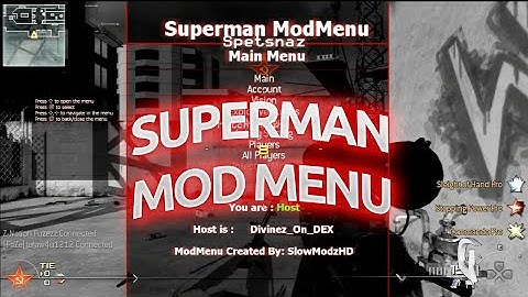 [PS3] SuperMan MW2 SPRX Mod Menu [1.14] [DOWNLOAD]