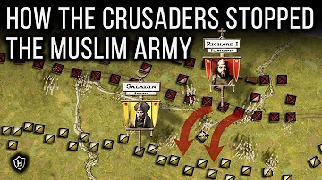 Battle of Arsuf, 1191 ⚔️ How did the Crusaders stop Saladin's Muslim Army? ⚔️ Third Crusade (Part 2)