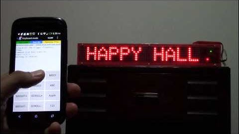 Portable Bluetooth-enabled Scrolling LED Matrix Display