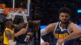 Jamal Murray dunks on LeBron James and flexes to the camera 😱😱