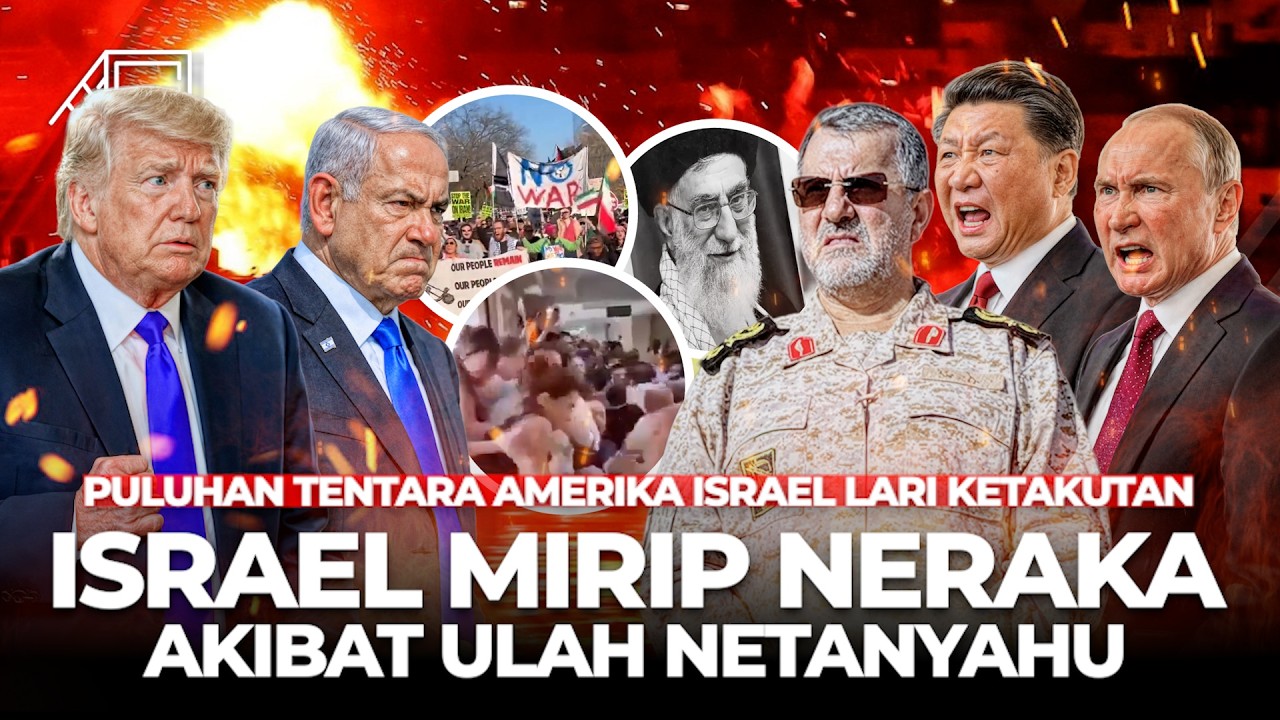Kondisi Tel Aviv Mencekam Dihujani Rudal Iran, Netanyahu Mohon Ampun! China Rusia Bersatu Bela Iran
