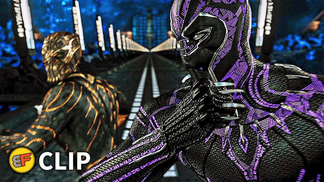 Panther vs Killmonger - Final Fight Scene | Black Panther (2018) IMAX Clip HD 4K YouTube