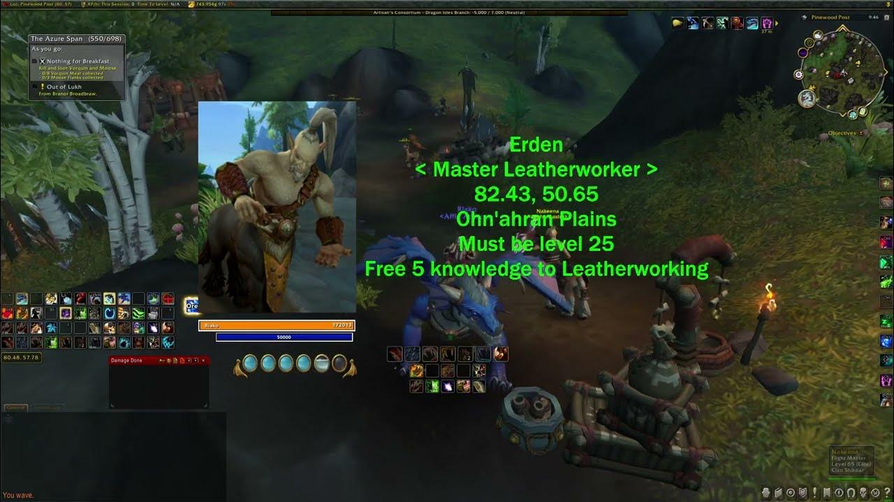 Leatherworking dragonflight leveling guide