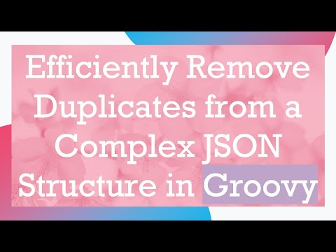 Efficiently Remove Duplicates